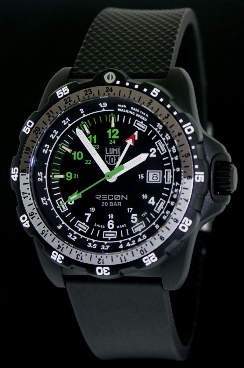 Bonetto Cinturini 300D Black Double Face Rubber Watch Strap 20mm
